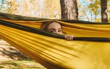 500lbs. Hammock 9.9  x6.6  . 210 Parachute Nylon Fabric.  Straps  Carabiners.