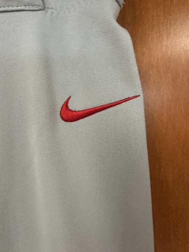 NIKE Boy's XL Vapor Select High Pipped Baseball Pants BQ6444-056 Gray Red - Picture 4 of 5