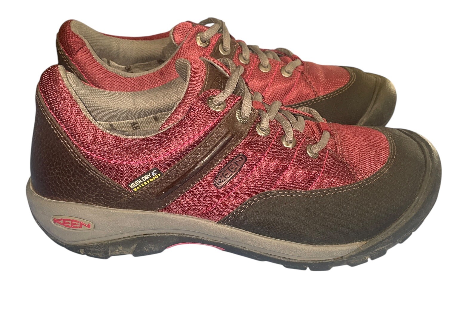 Sneaker da trekking KEEN Presidio Sport donna 9 rosso in rete con lacci comode