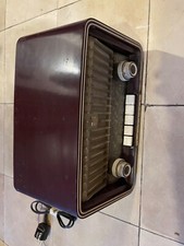 Radio d'epoca a valvole Philips Philetta modello BD 244 U, circa 1950-70