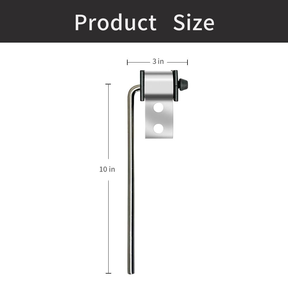 4 Pack Universal Stainless Steel Exhaust Hanger Rod Weld On Heavy Duty Exhaus...