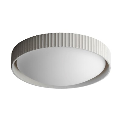 ET2 Lighting Souffle 1 Light 18'' Flush Mount, Chaulk White - E25058-CHK