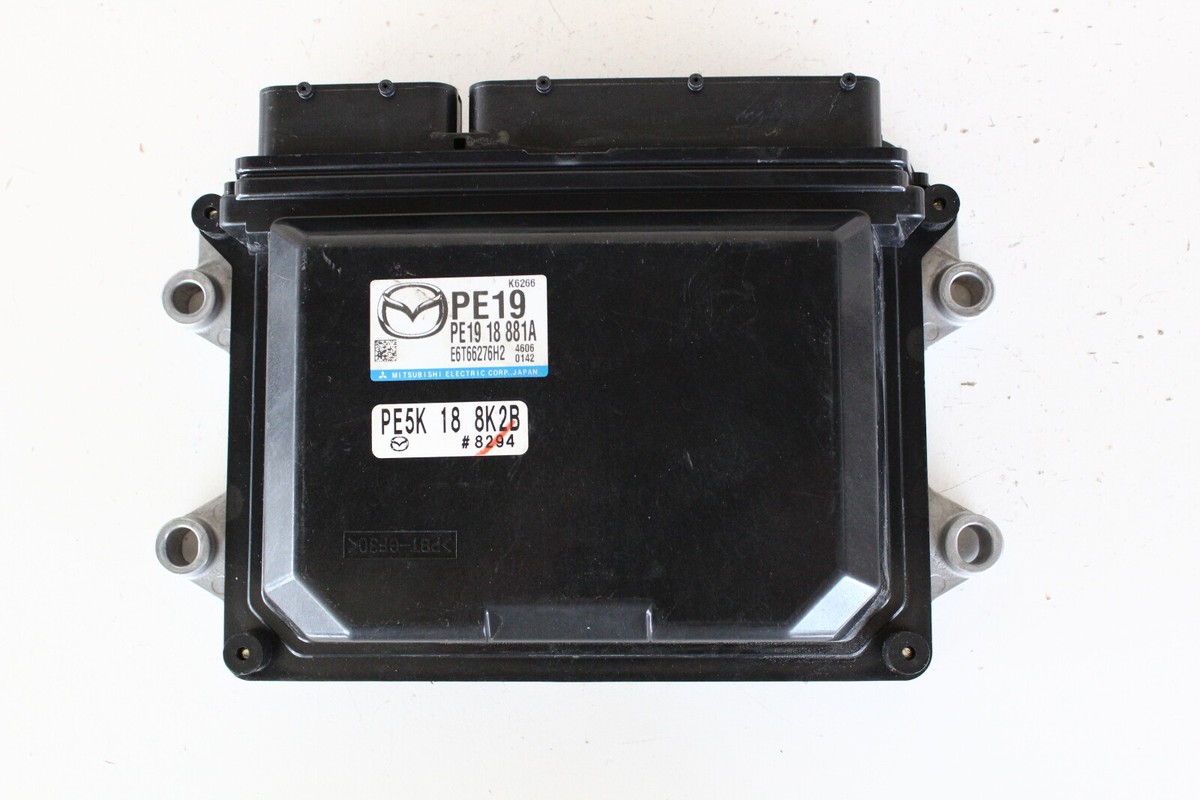 2014 Mazda 3 PE19 18 881A Computer Brain Engine Control ECU ECM