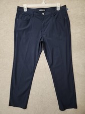 Member's Mark Slim Fit Benton Performance Pants Mens 38x30 Blue Stretch