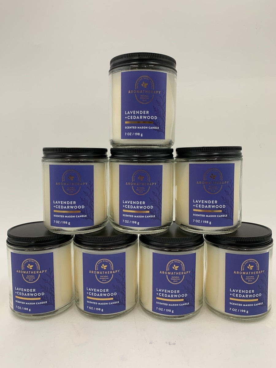 Bath & Body Works Lavender Cedarwood Single Wick Scented Candle S