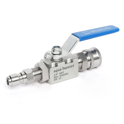 #ad #ad Aqua Burster High Pressure Washer Ball Valve Kit 3 8 Inch Quick Connect 4500PSI $35.99