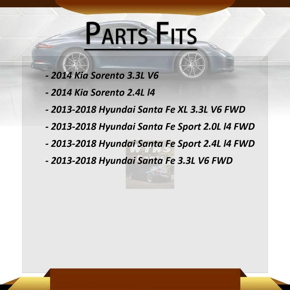 Kit de enlace de barra estabilizadora delantera trasera Mevotech para Hyundai Santa Fe 2013 2014 2015 2016 Foto 2 de 4