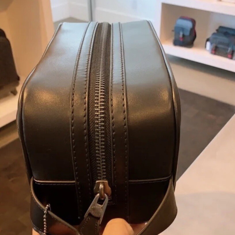 NWT Coach Leather Travel Kit MSRP $178 Black | eBay