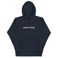 Jesus Is King - Embroidered Hoodie