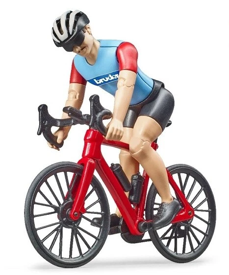 BRU63110-Personnage Man With Sound vélo-1/16-BRUDER