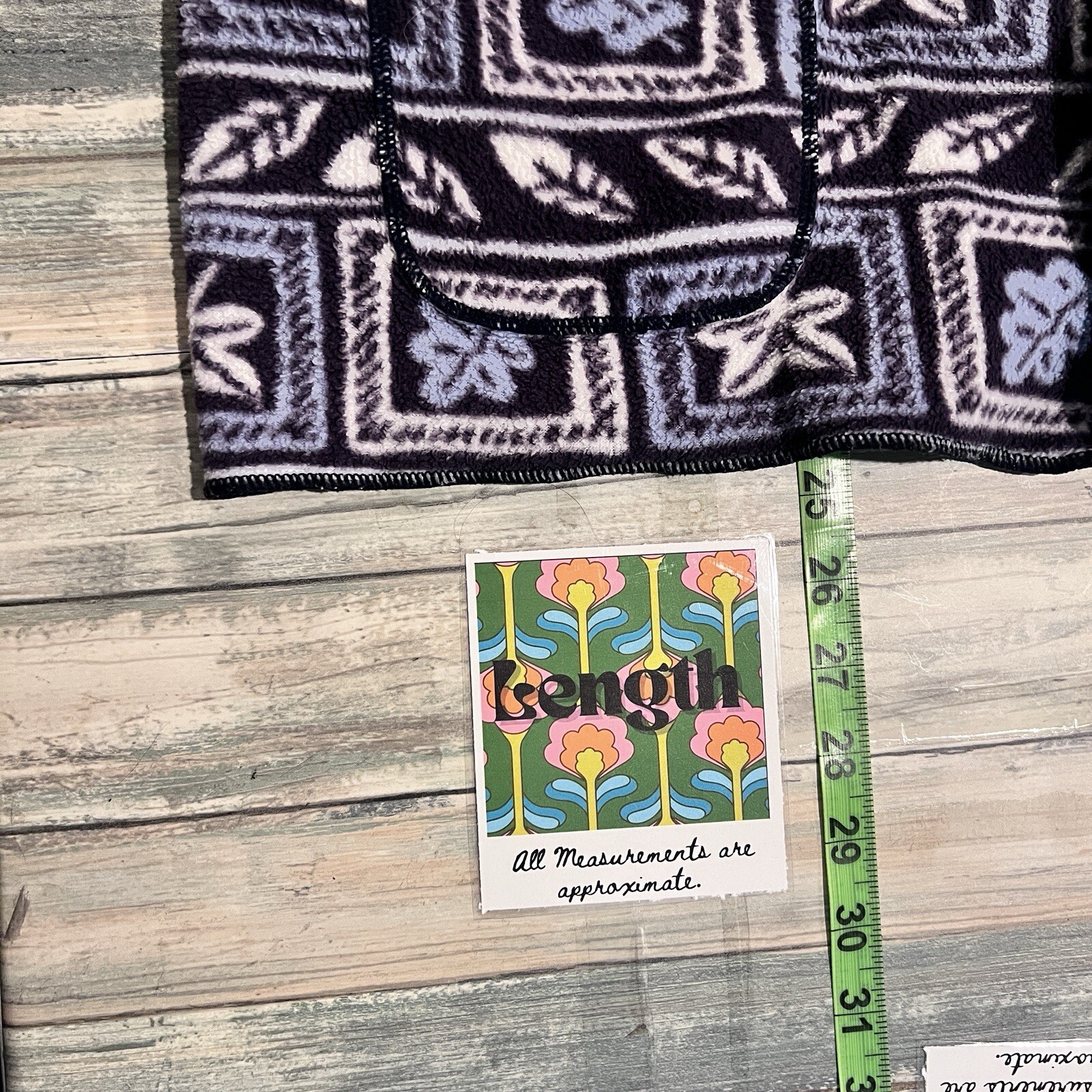 Classic Elements Womens Blue Leaf Print Fleece Ja… - image 7