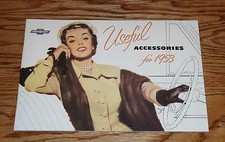 1953 Chevrolet Useful Accessories Deluxe Sales Brochure 53 Chevy