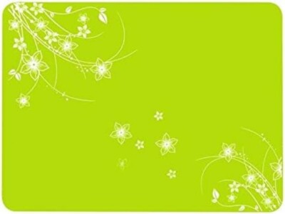 Floral Silicone Mat (green) 5.7 x 11.8 x 0.08
