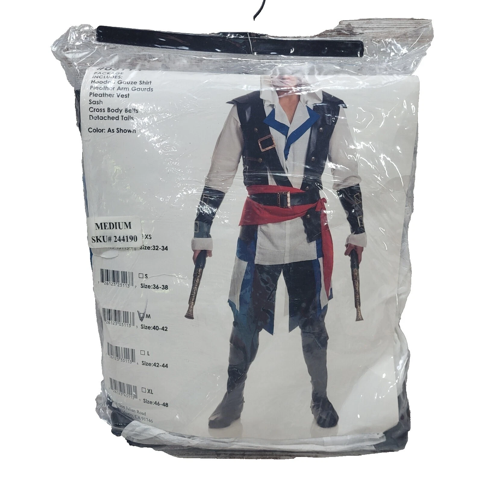 Disfraces de pirata Charades Multicolor