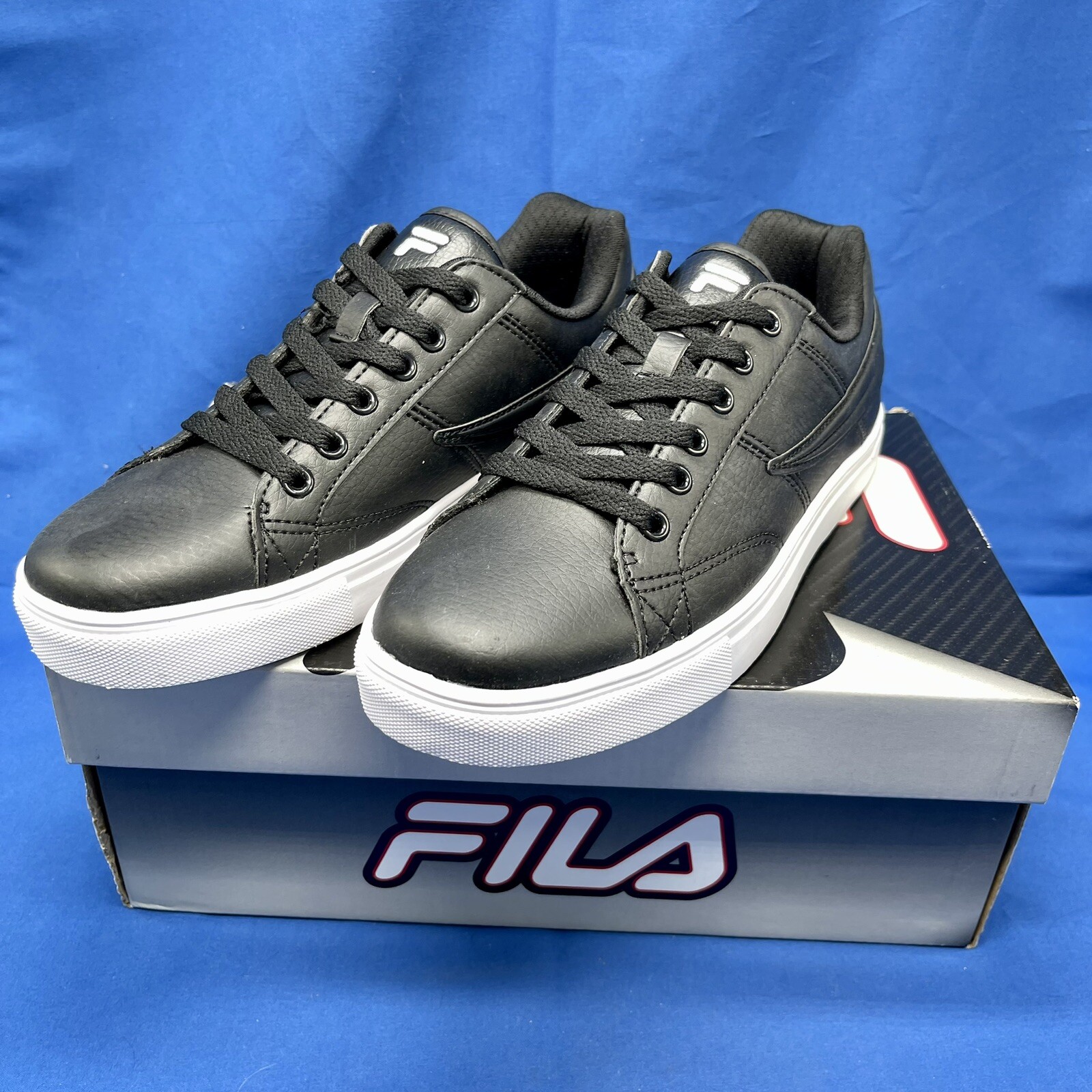 Scarpe da tennis Fila Smokescreen basse nere bianche donna palestra fitness misura 7 5