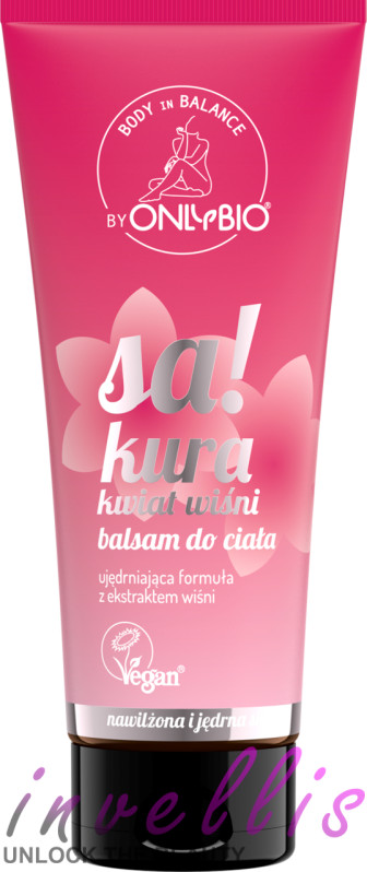 ONLYBIO BODY IN BALANCE BALSAM DO CIALA SAKURA KWIAT WISNI 200ML