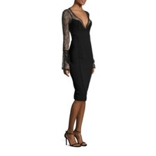 Nicholas Black "Lace Bell" Long Sleeve Pencil Dress, Size 0 NWT! $595