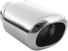 Auspuffblende Endrohr Edelstahl Universal Rund Chrom Für Opel Corsa Astra Vectra