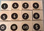 Alphaheart Numbers~ Stampin Up! 2004 Hearts Set of 12 New