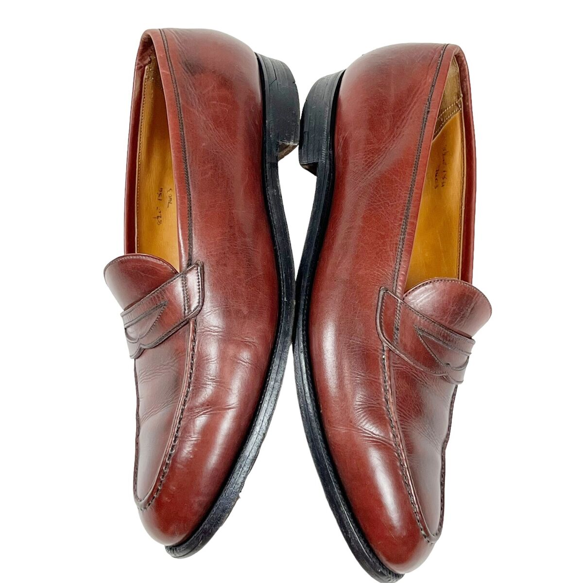 Edward Green 8.5E Piccadilly Penny Loafers Redwood Calf Edward Green 8.5E Piccadilly Penny Loafers Redwood Calf