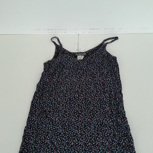 ALL THAT JAZZ Dress 8 Black Regular Womens Floral Knee Length Strappy Vintage - Picture 2 of 14
