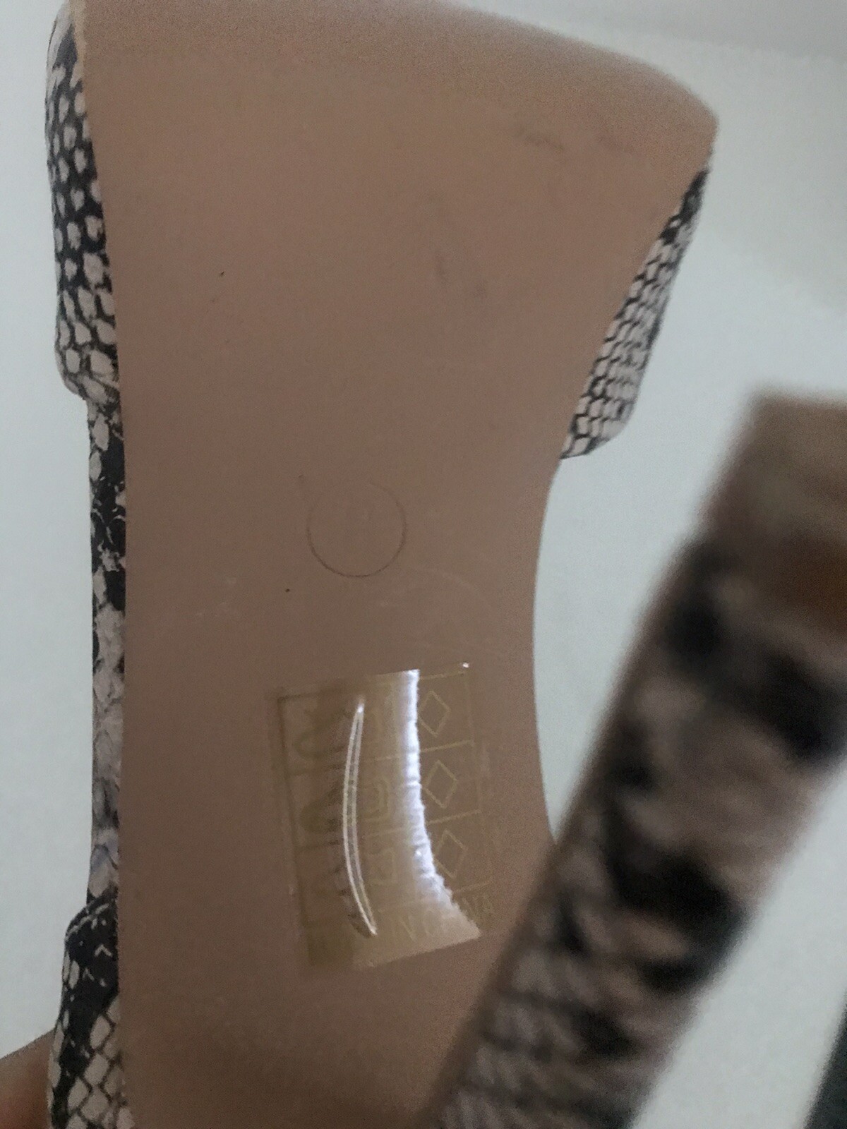 Riverberry Women's Size 8 Beige Python 4" High He… - image 11