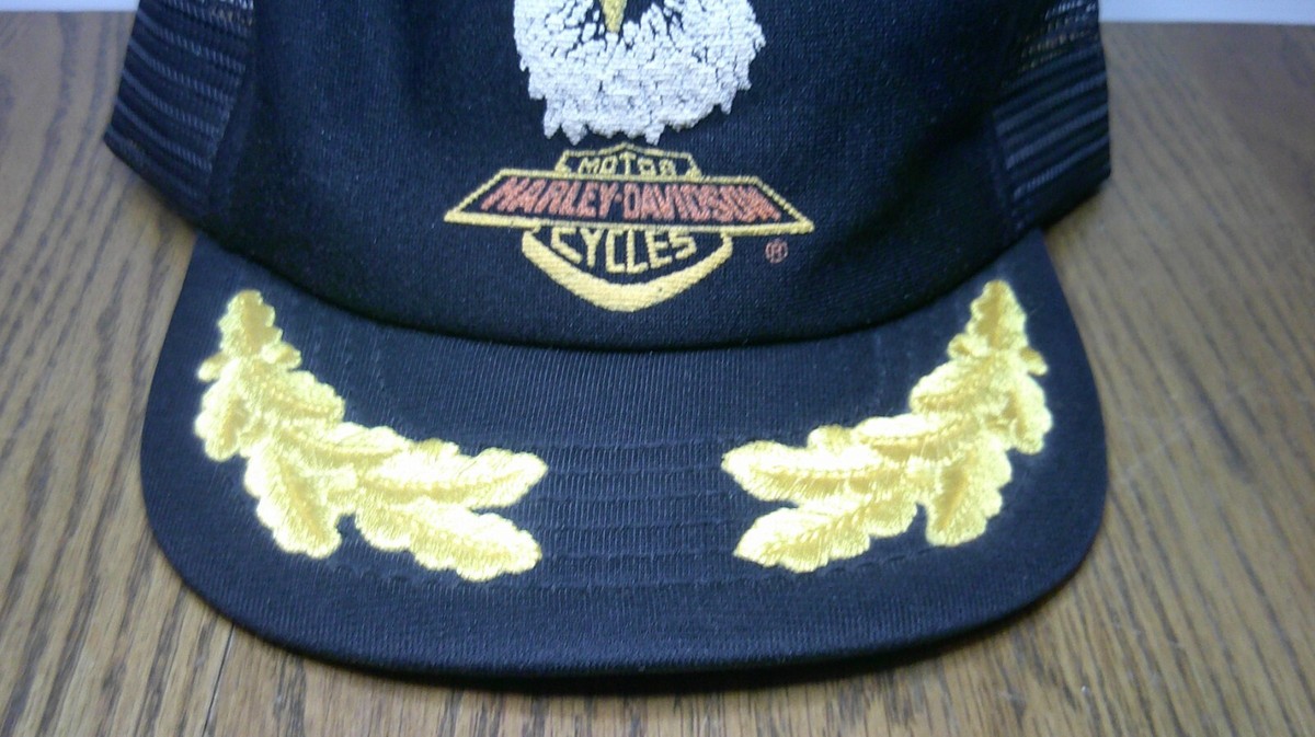 vintage Harley Davidson w/ scrambled eggs mesh back snap back