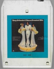 Tony Orlando  Dawn Greatest Hits 8-Track, 1975 Arista  VG-VG 
