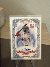 Cayden Wallace 2021 Onyx Vintage Rookie Auto #EAWA Blue Ink /400 Nationals RC