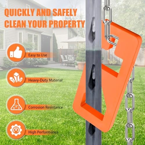 T Post Puller Fence Post Puller, Farm Equipment Tractor Accessories, Use Orange