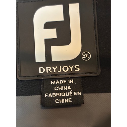FootJoy Hydrolite Giacca Golf 2XL Grigio Plaid Full Zip Impermeabile Uomo - Foto 5 di 12