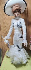 Franklin Mint Heirloom Porcelain Doll Eliza at Ascot My Fair Lady