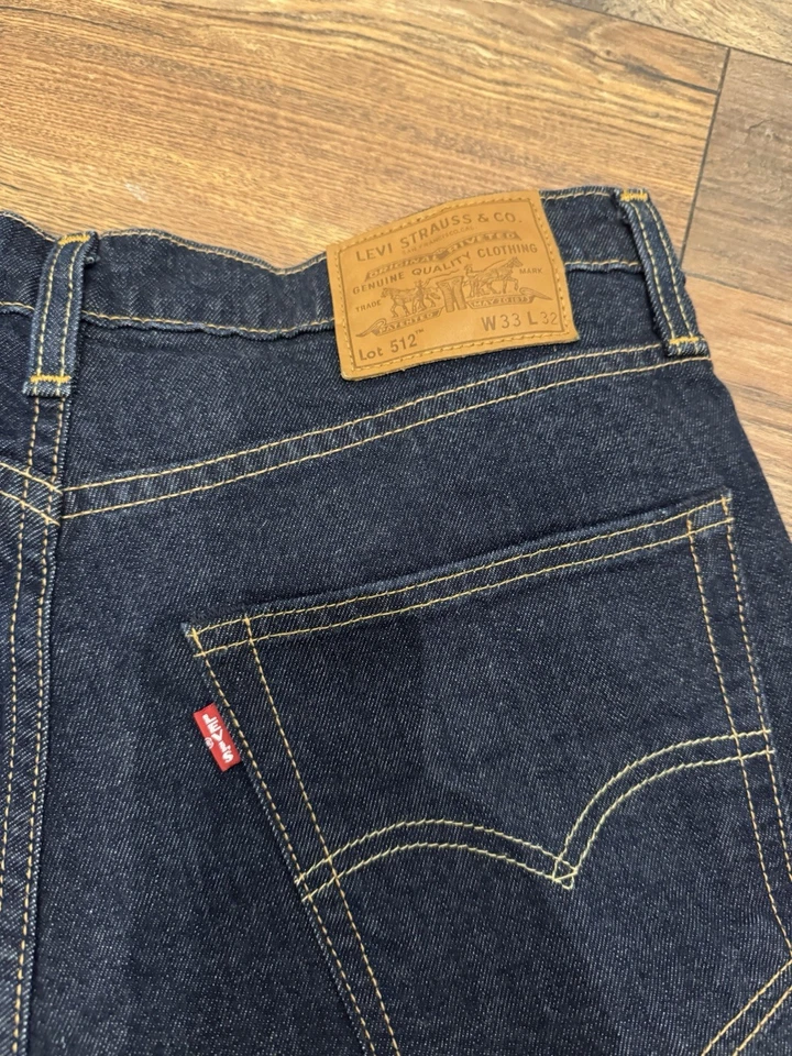 Levi's 512 Herren Jeans Blau W33 L32 - Bild 2 von 3