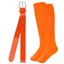 Baseball Socks and Belt Combo Set Adjustable Softball Baseball Socks and Elas...