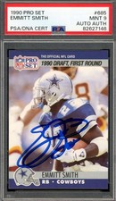 Emmitt Smith Mint 9 PSA DNA Signed 1990 Pro Set Autograph