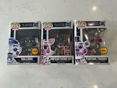 Funko Vinyl Five Nights at Freddy's Funtime Freddy, Foxy, Ballora, 227, 225, 223