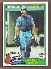 1981 Topps HOF #660 GARY CARTER NEAR MINT CONDITION