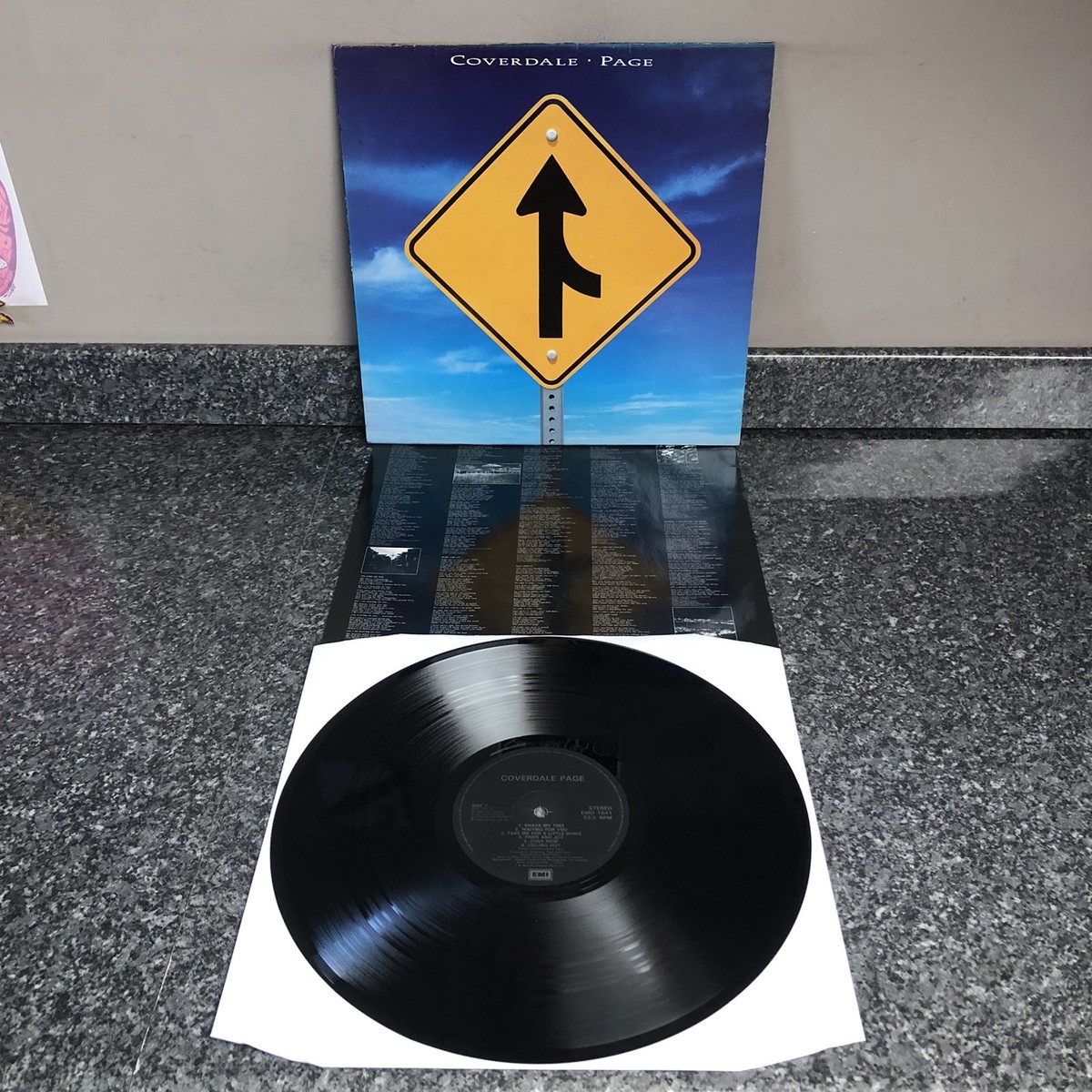 LP VINYL COVERDALE PAGE SELF TITLED ALBUM EMD 1041 UK 1ST PRESS