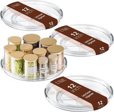 12 Inch Lazy Susan Turntable 360 Rotating Organizer Storage Cabinet Table Top