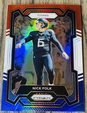 2023 Panini Prizm Red White and Blue #208 Nick Folk
