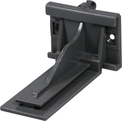 2 Pack  Rear Mounting Brackets Heavy Duty Drawer Slide Socket Plastic Grey C