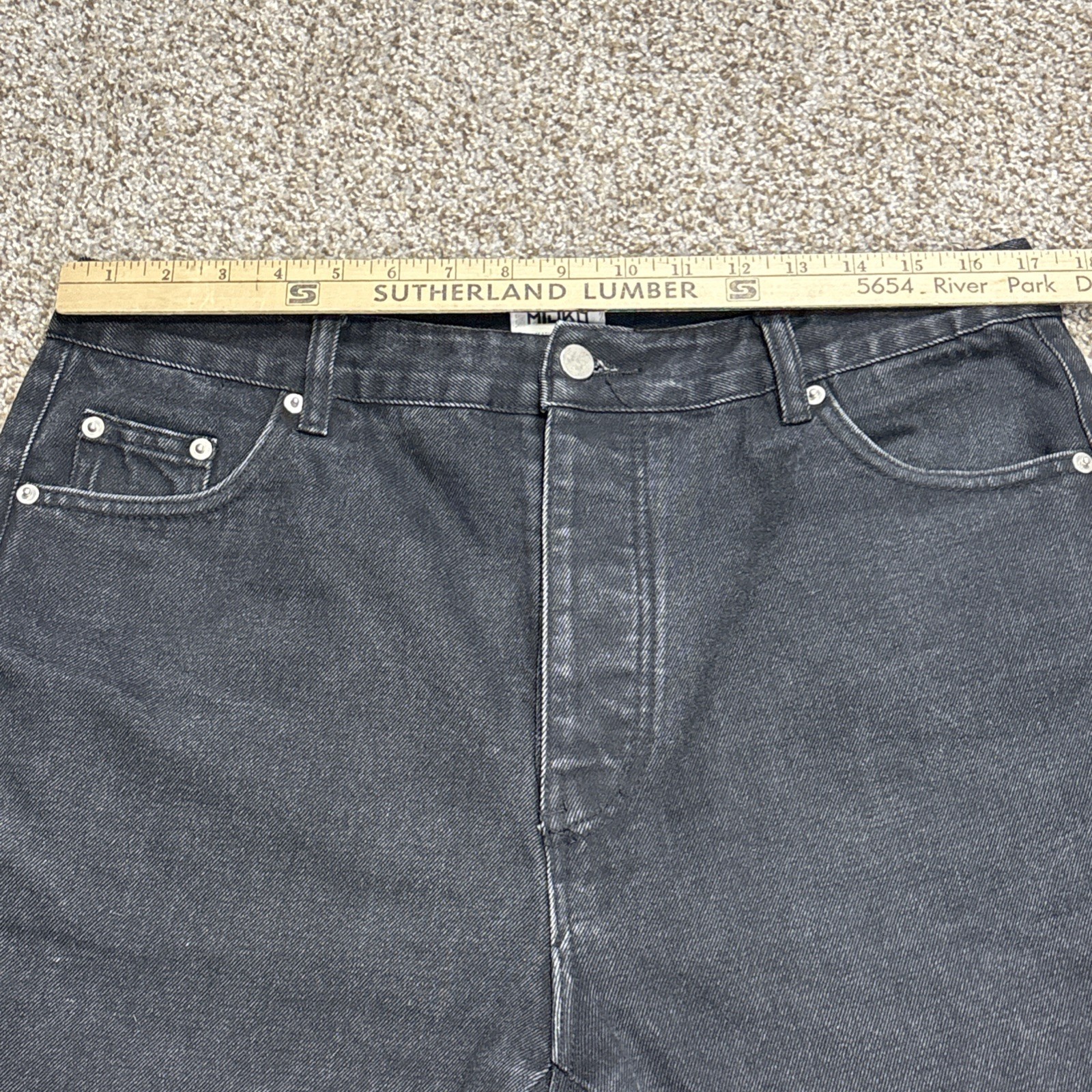 mijko creative collection 2018-2028 size XL street wear bell bottom jeans Black - View 9