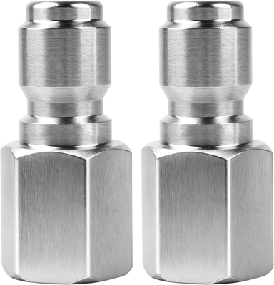 #ad 2Pcs Pressure Washer Coupler Stainless Steel 1 4quot; or 3 8quot; Male Quick Connect P $20.99