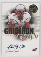 2008 Press Pass SE Gridiron Graphs Marcus Smith #GG-MS Auto 9l4