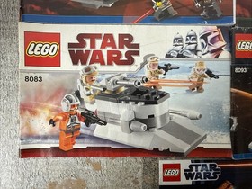LEGO Star Wars Clone Wars Instruction Manuals Lot 7957 75016 8083 8093 9678