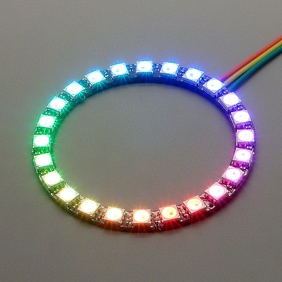 NeoPixel RGB LED Ring mit 24 WS2812 5050 RGB LEDs 5V für Arduino Raspberry Pi