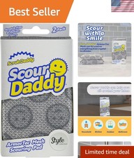 Scour Daddy Heavy-Duty Non-Scratch Scrubbing Sponge - 2 Pack for Versatile Use