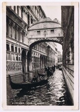 Postcard RPPC Venice Italy Ponte Dei Sospiri Bridge Of Sighs