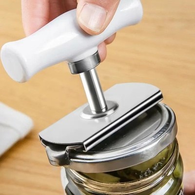 Jar Lid Bottle Opener Can Adjustable Remover Stainless Steel Twist Off Grip Easy