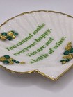 Sea Shell Trinket/Ring Dish- Decoupaged Shell-Snarky Drink Quote-Sparkly - READ — photo 4